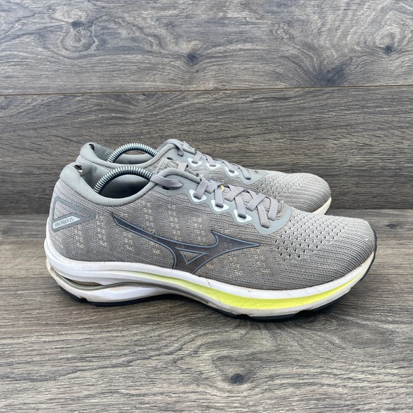 Mizuno Wave Rider 25 Waveknit Athletic Sneakers Shoes Women's Size 9 Gray - Picture 2 of 14